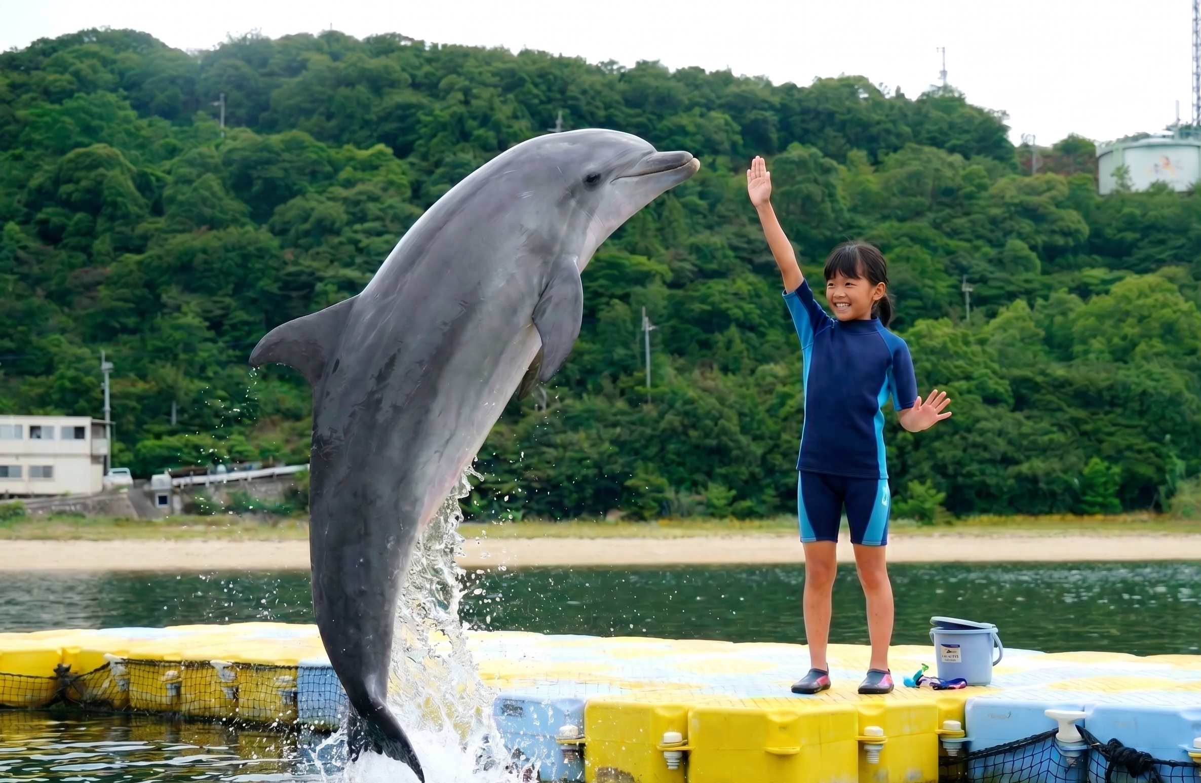 君の旅キャンプ<BR>【イルカふれあい】